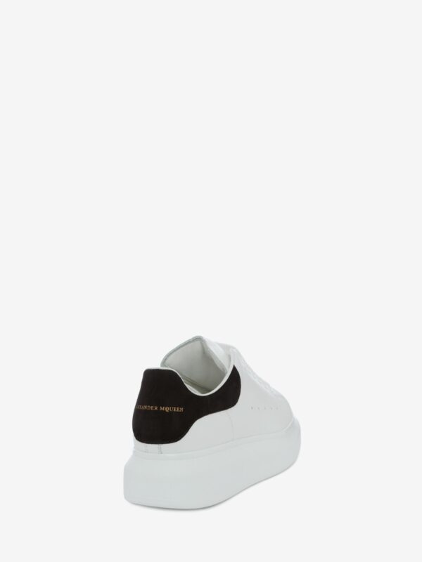 Alexander McQueen Women's Oversized Sneaker in White/black - Image 3