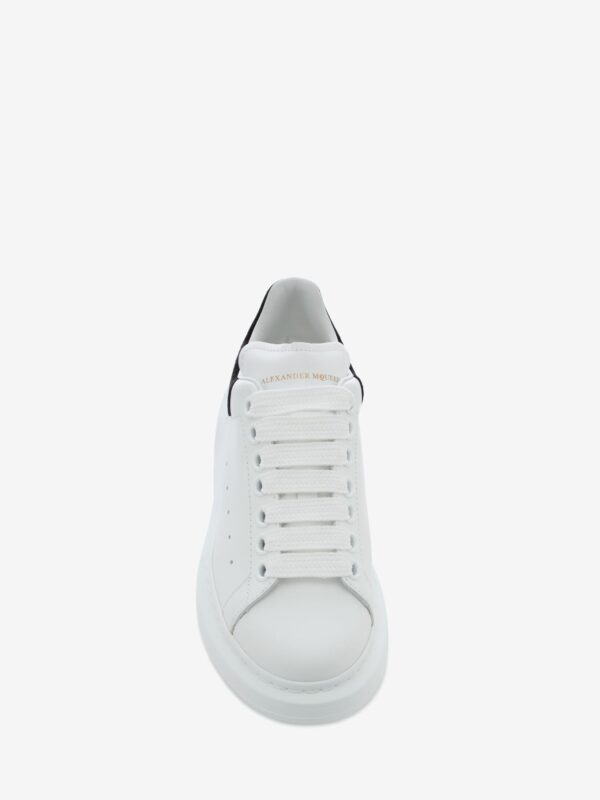 Alexander McQueen Women's Oversized Sneaker in White/black - Image 4