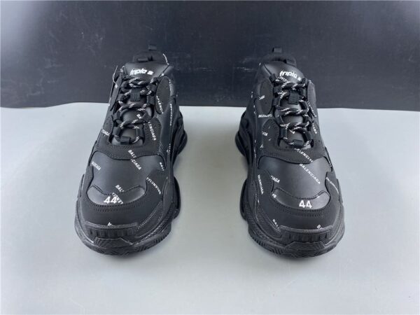 Balenciaga 20ss air cushion black letter old shoes retro sports sneakers original version number 35-45 - Image 2