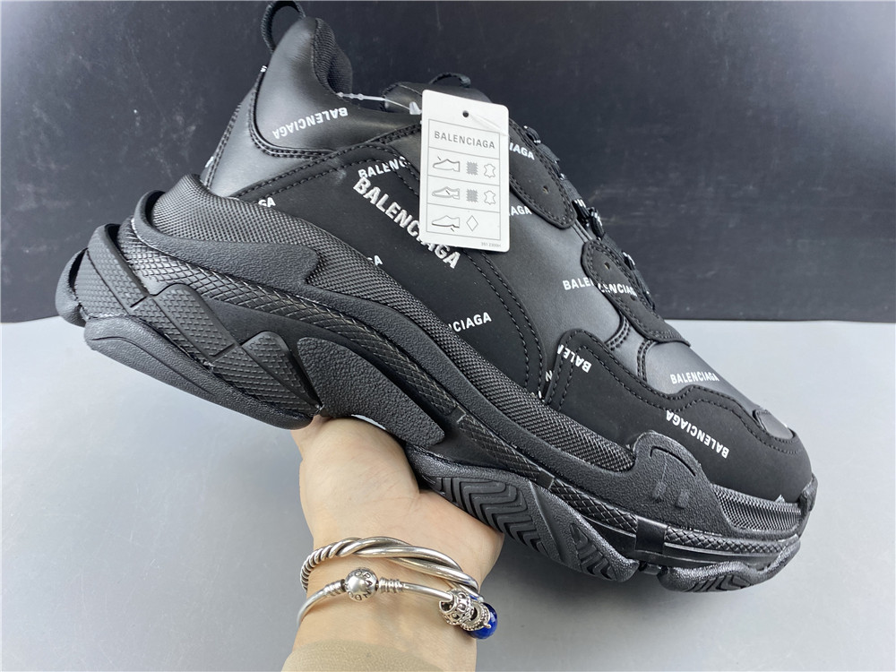 Balenciaga 20ss air cushion black letter old shoes retro sports sneakers original version number 35-45