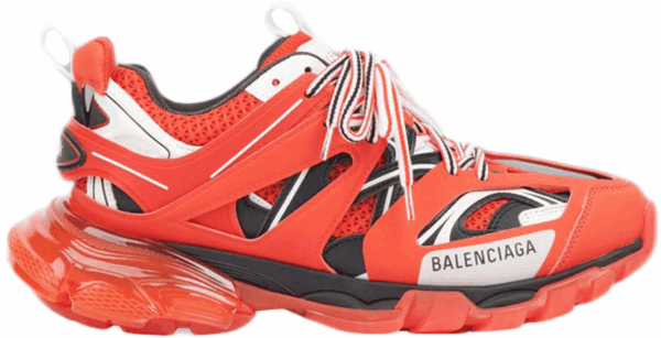 Balenciaga Track Clear Sole Red Shoes (M)