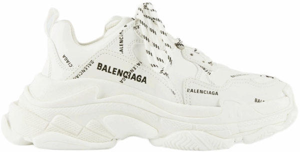Balenciaga Triple S Allover Logo White (W) Shoes