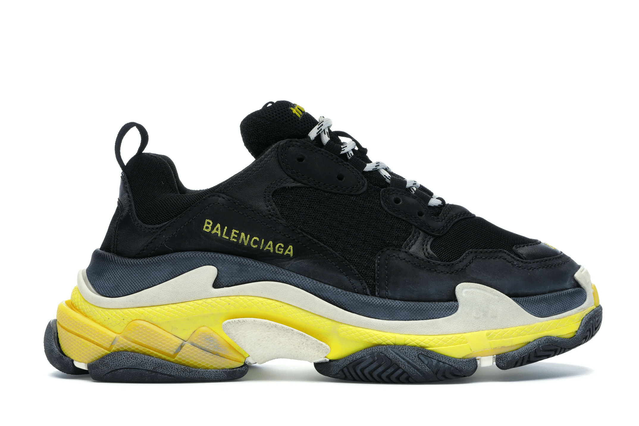 Balenciaga Triple S Black Yellow (W) Shoes