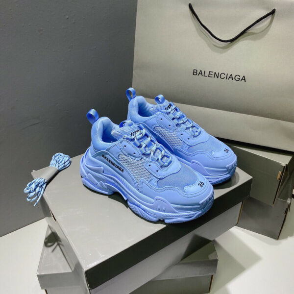 Balenciaga Triple S High Version Persian Blue Men's Size 6 - 12 US - Image 5