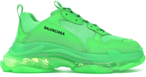 Balenciaga Triple S Neon Green Clear Sole Men’s Size 7 – 12 US