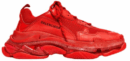 Balenciaga Triple S Red Clear Sole Men's Size 6 - 12 US
