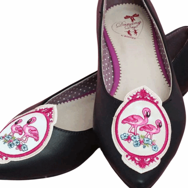 Banned Retro Black Flamingo Flats - Image 3