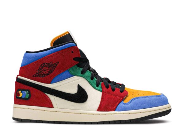Blue The Great x Air Jordan 1 Mid 'Fearless' Everlasting Sneaker
