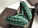 Bottega Veneta Knot Clutch In Boucher Intreccio Green
