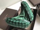Bottega Veneta Knot Clutch In Boucher Intreccio Green