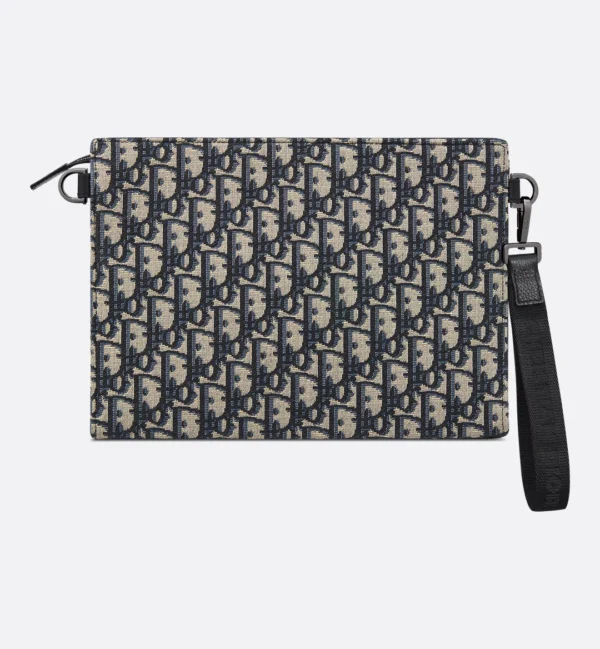 Christian Dior A5 Triangle Pouch Beige and Black - Image 2