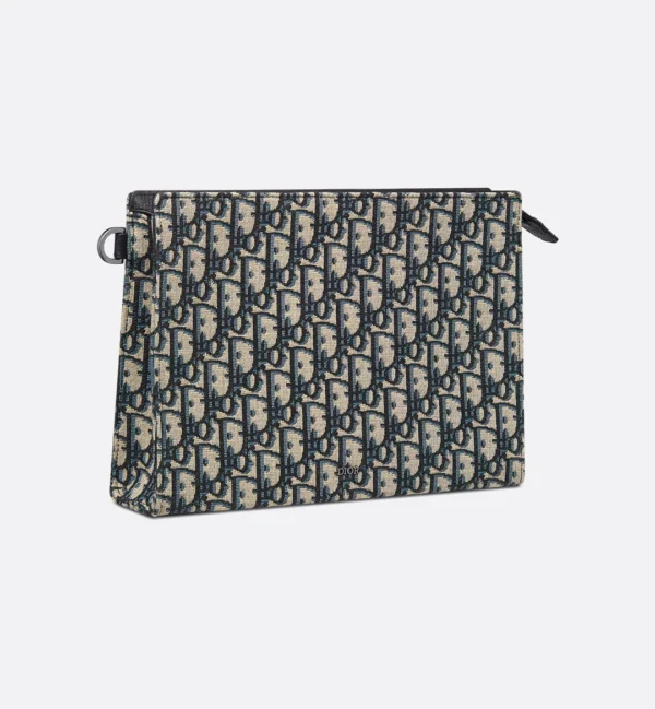 Christian Dior A5 Triangle Pouch Beige and Black - Image 3