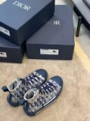 Christian Dior B23 Oblique SneakersHigh-Top Sneaker Spring /Summer Collection Navy Blue