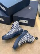 Christian Dior B23 Oblique SneakersHigh-Top Sneaker Spring /Summer Collection Navy Blue