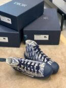 Christian Dior B23 Oblique SneakersHigh-Top Sneaker Spring /Summer Collection Navy Blue