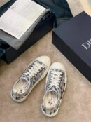 Christian Dior B23 Oblique SneakersLow-Top Sneaker Spring/Summer Collection White/Navy Blue