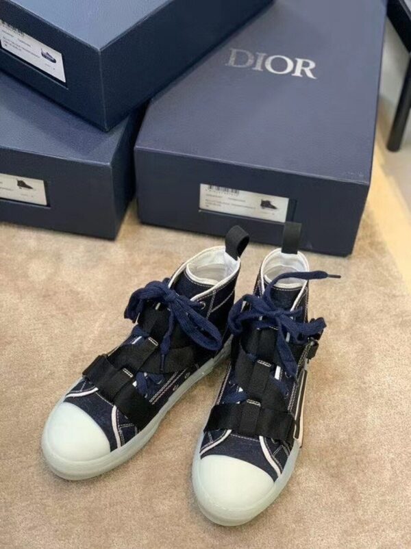 Christian Dior B23 x Alyx Studio SneakersHigh-Top Sneaker Spring/Summer Collection Blue Jean - Image 3