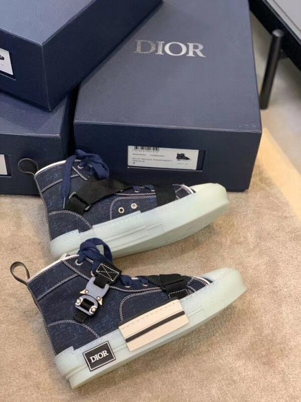 Christian Dior B23 x Alyx Studio SneakersHigh-Top Sneaker Spring/Summer Collection Blue Jean - Image 9