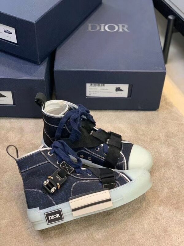 Christian Dior B23 x Alyx Studio SneakersHigh-Top Sneaker Spring/Summer Collection Blue Jean - Image 7