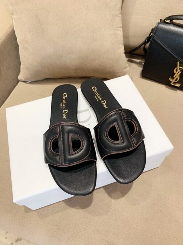 Christian Dior CD Logo SandalsSpring /Summer 2020 Collection, Black - Image 2