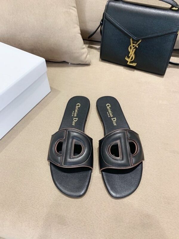 Christian Dior CD Logo SandalsSpring /Summer 2020 Collection, Black - Image 6