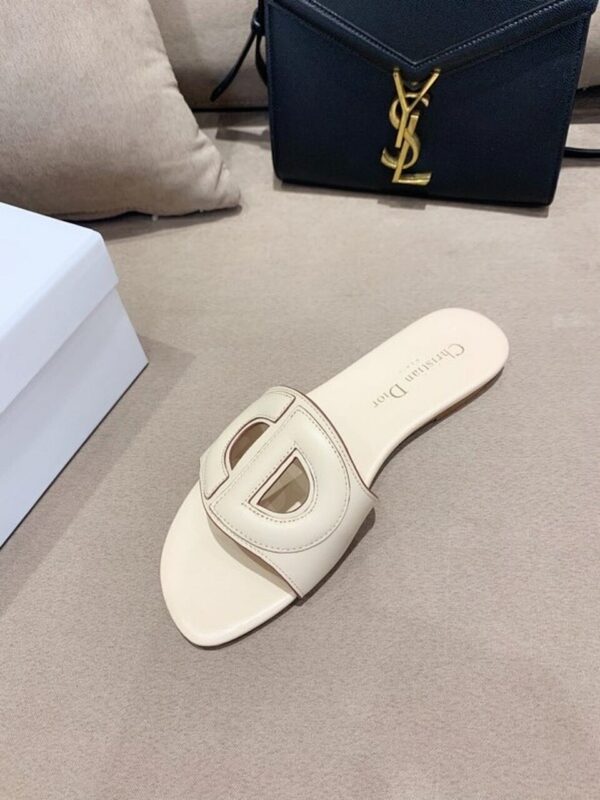 Christian Dior CD Logo SandalsSpring /Summer 2020 Collection, Off White - Image 4