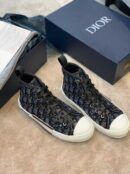 Christian Dior Crystal B23 Oblique SneakersHigh-Top Sneaker Spring/Summer Collection Black