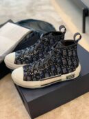 Christian Dior Crystal B23 Oblique SneakersHigh-Top Sneaker Spring/Summer Collection Black