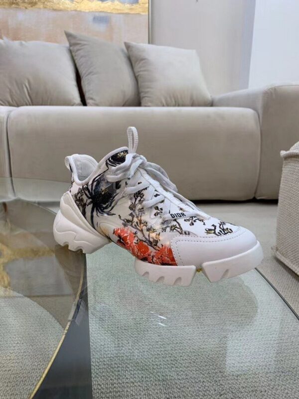 Christian Dior D-Connect Neoprene SneakersSpring /Summer Collection Multi /White - Image 4