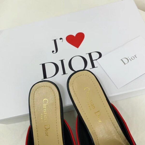 Christian Dior DiorAmour Mules Chinese Valentine Edition Spring /Summer Collection, Black - Image 7