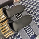 Christian Dior Diorevolution Logo SlippersSpring/Summer Collection Black