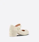 Christian Dior Doll Pumps White Shiny Calfskin