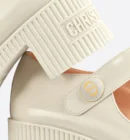 Christian Dior Doll Pumps White Shiny Calfskin