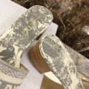 Christian Dior Dway Mules in Embroidered CottonSpring /Summer Collection Grey