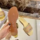 Christian Dior Dway Sandals in Embroidered CottonSpring /Summer Collection Gold