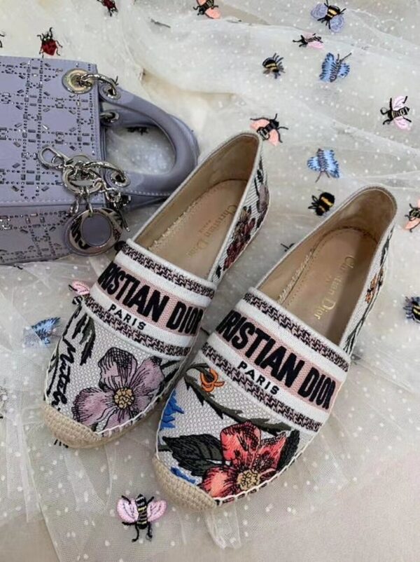 Christian Dior Floral EspadrillesSpring /Summer Collection Multicolor - Image 2