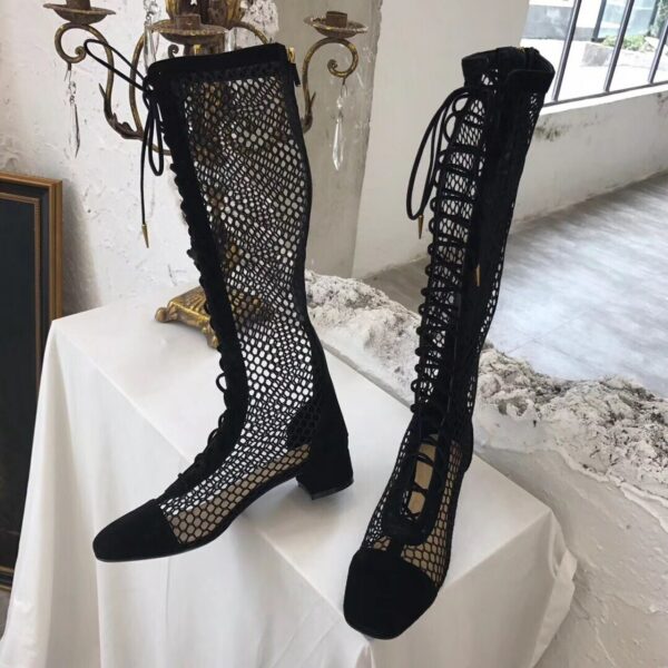 Christian Dior Naughtily-D Knee High BootsSpring /Summer 2019 Collection, Black - Image 4