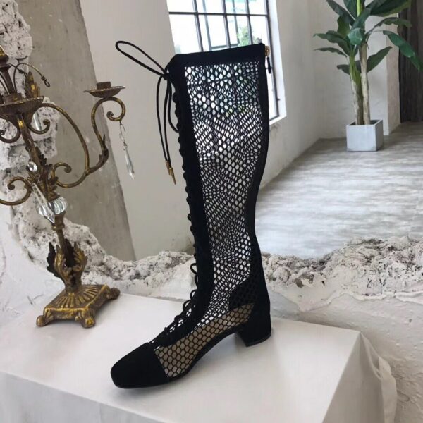 Christian Dior Naughtily-D Knee High BootsSpring /Summer 2019 Collection, Black - Image 3