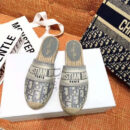 Christian Dior Oblique Espadrille SlippersSpring /Summer 2020 Collection, Grey