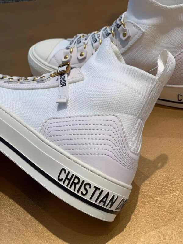 Christian Dior Walk'n'Dior Technical Knit Mid-Top Sneaker Spring /Summer Collection White - Image 9