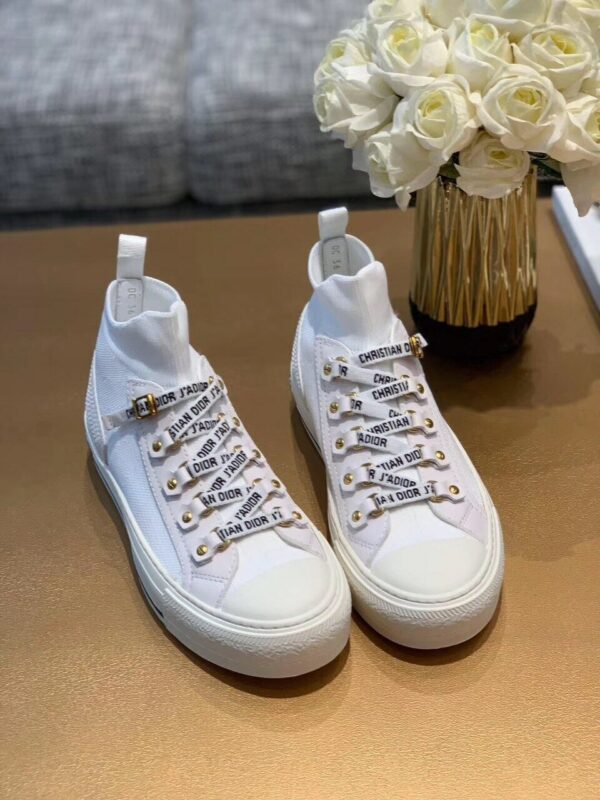 Christian Dior Walk'n'Dior Technical Knit Mid-Top Sneaker Spring /Summer Collection White - Image 8