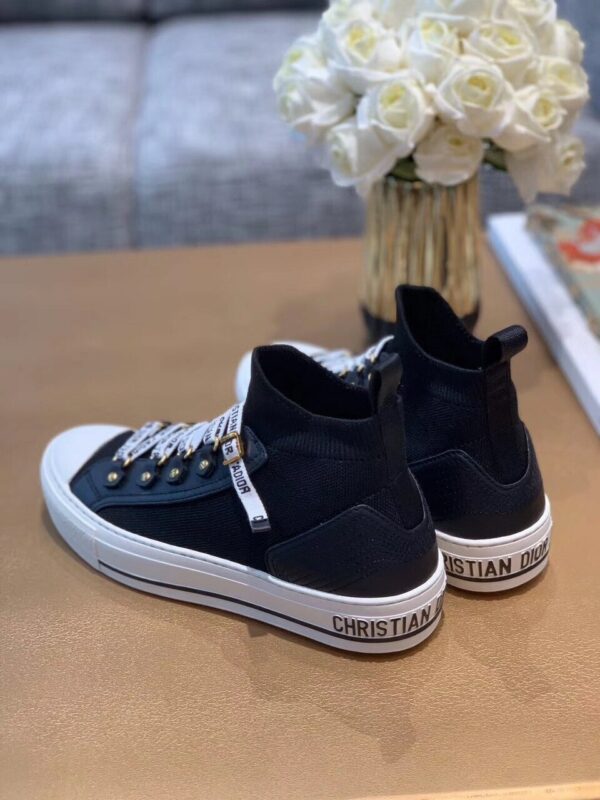 Christian Dior Walk'n'Dior Technical Knit Oblique Mid-Top Sneaker Spring /Summer Collection Black - Image 6