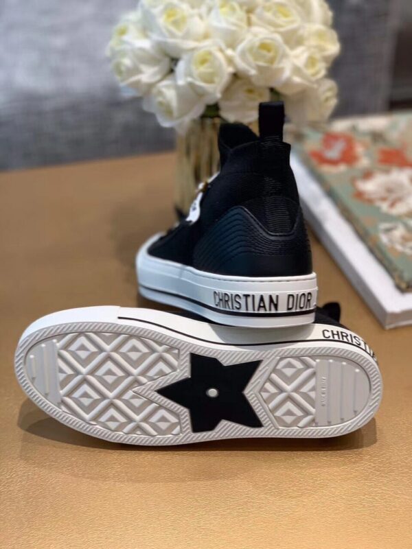 Christian Dior Walk'n'Dior Technical Knit Oblique Mid-Top Sneaker Spring /Summer Collection Black - Image 7