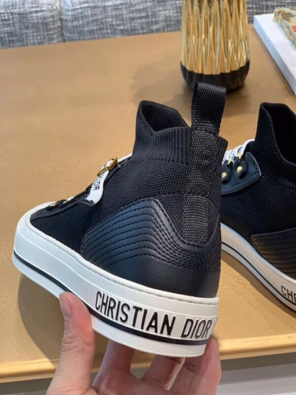 Christian Dior Walk'n'Dior Technical Knit Oblique Mid-Top Sneaker Spring /Summer Collection Black - Image 10