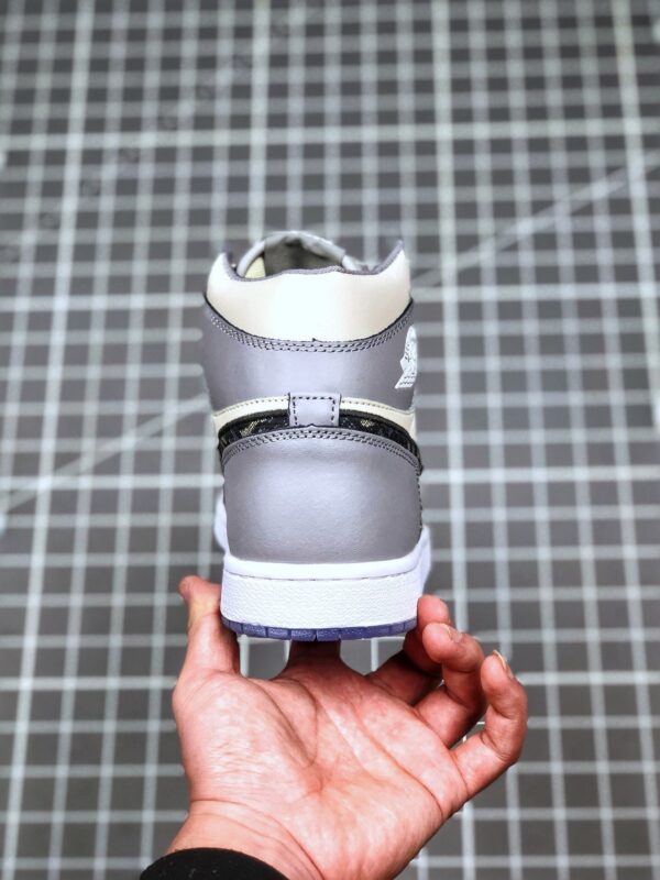 Dioor x Air Jordan 1White and Grey - Image 6