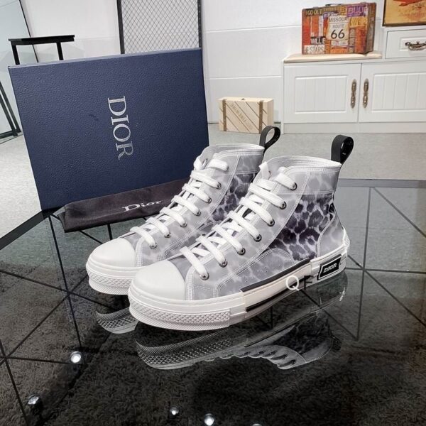 Dior B23 High-Top Canvas Sneaker For Men Women EU 35 - EU 45 - Image 5