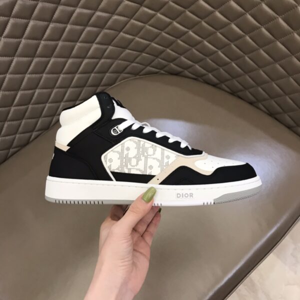 Dior B27 High-Top Sneaker For Men Women Black and White EU 38 - EU 44 - Image 5