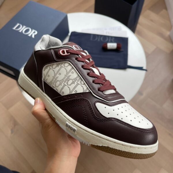 Dior B27 Low-Top Sneaker For Men Women Burgundy EU 38 - EU 44 - Image 5