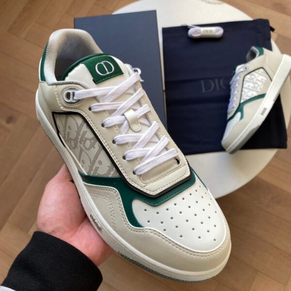 Dior B27 Low-Top Sneaker For Men Women Cream And Green EU 38 - EU 44 - Image 2