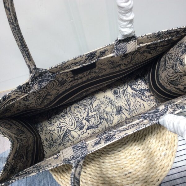 Dior Book Tote Blue Toile de Jouy Reverse Embroidery - Image 6